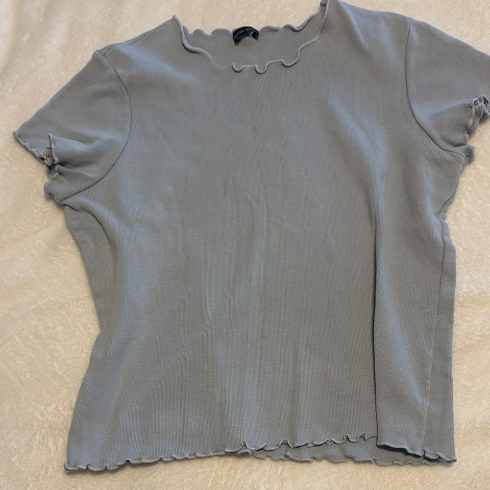 Brandy Melville Light Blue Short Sleeve Top